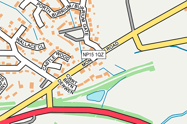 NP15 1QZ map - OS OpenMap – Local (Ordnance Survey) NP15 1QZ map - OS OpenMap – Local (Ordnance Survey)