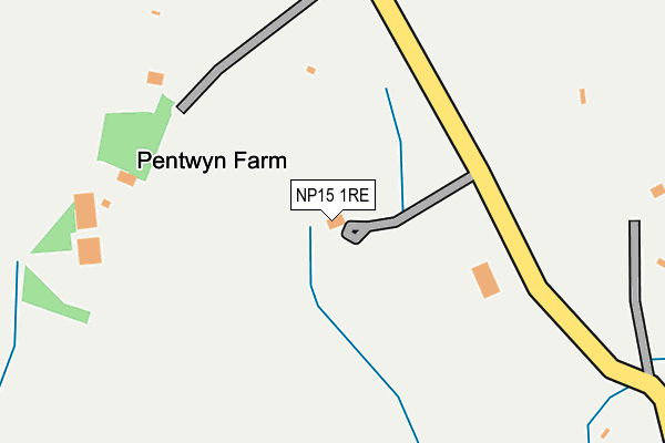 NP15 1RE map - OS OpenMap – Local (Ordnance Survey) NP15 1RE map - OS OpenMap – Local (Ordnance Survey)