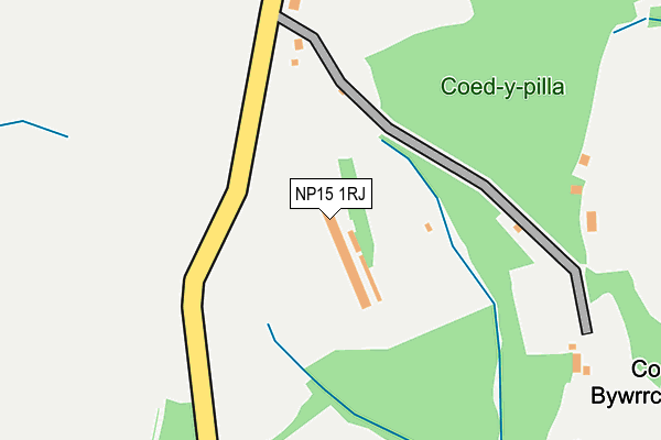 NP15 1RJ map - OS OpenMap – Local (Ordnance Survey) NP15 1RJ map - OS OpenMap – Local (Ordnance Survey)