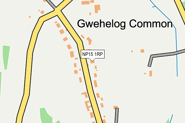 NP15 1RP map - OS OpenMap – Local (Ordnance Survey)