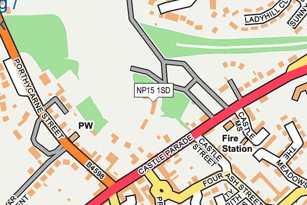 NP15 1SD map - OS OpenMap – Local (Ordnance Survey) NP15 1SD map - OS OpenMap – Local (Ordnance Survey)