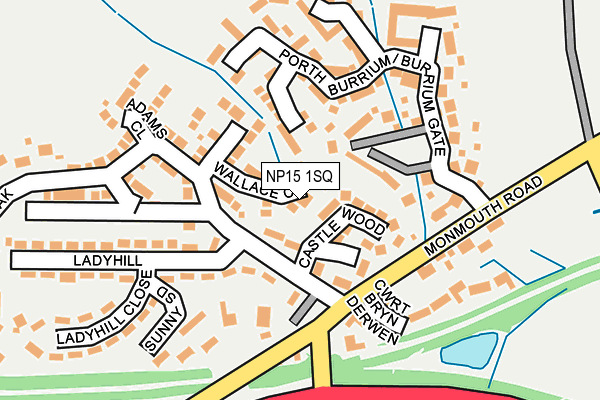 NP15 1SQ map - OS OpenMap – Local (Ordnance Survey) NP15 1SQ map - OS OpenMap – Local (Ordnance Survey)