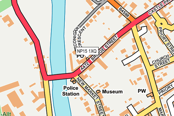 NP15 1XQ map - OS OpenMap – Local (Ordnance Survey) NP15 1XQ map - OS OpenMap – Local (Ordnance Survey)