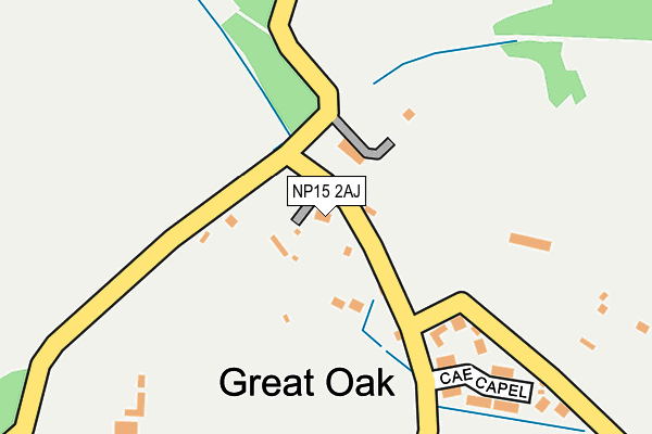 NP15 2AJ map - OS OpenMap – Local (Ordnance Survey) NP15 2AJ map - OS OpenMap – Local (Ordnance Survey)