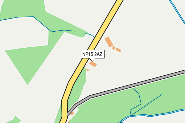 NP15 2AZ map - OS OpenMap – Local (Ordnance Survey) NP15 2AZ map - OS OpenMap – Local (Ordnance Survey)