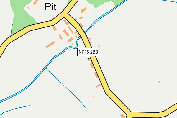 NP15 2BB map - OS OpenMap – Local (Ordnance Survey) NP15 2BB map - OS OpenMap – Local (Ordnance Survey)