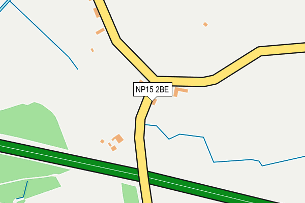 NP15 2BE map - OS OpenMap – Local (Ordnance Survey) NP15 2BE map - OS OpenMap – Local (Ordnance Survey)