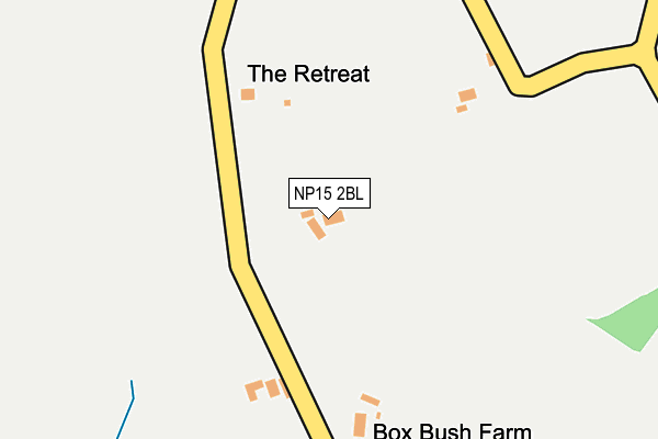 NP15 2BL map - OS OpenMap – Local (Ordnance Survey) NP15 2BL map - OS OpenMap – Local (Ordnance Survey)