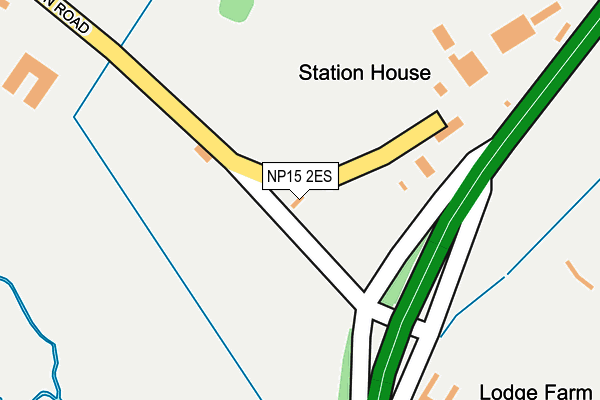 NP15 2ES map - OS OpenMap – Local (Ordnance Survey) NP15 2ES map - OS OpenMap – Local (Ordnance Survey)