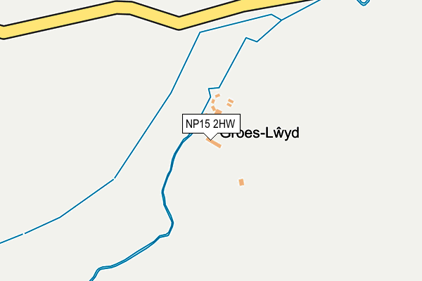 NP15 2HW map - OS OpenMap – Local (Ordnance Survey) NP15 2HW map - OS OpenMap – Local (Ordnance Survey)