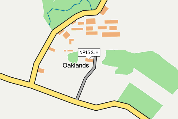 NP15 2JH map - OS OpenMap – Local (Ordnance Survey) NP15 2JH map - OS OpenMap – Local (Ordnance Survey)