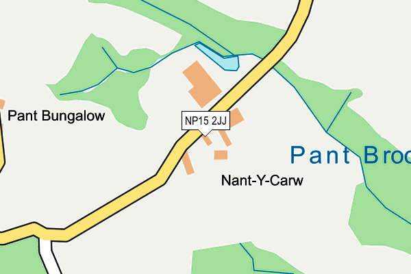 NP15 2JJ map - OS OpenMap – Local (Ordnance Survey) NP15 2JJ map - OS OpenMap – Local (Ordnance Survey)
