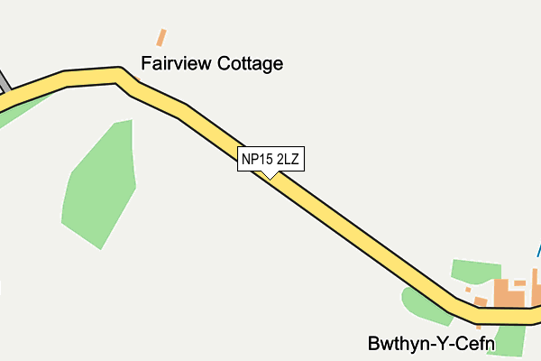 NP15 2LZ map - OS OpenMap – Local (Ordnance Survey)