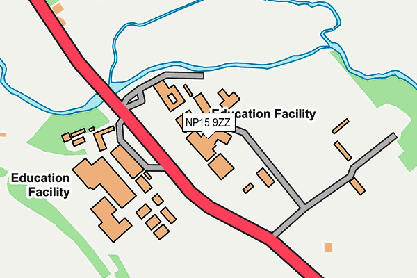 NP15 9ZZ map - OS OpenMap – Local (Ordnance Survey) NP15 9ZZ map - OS OpenMap – Local (Ordnance Survey)