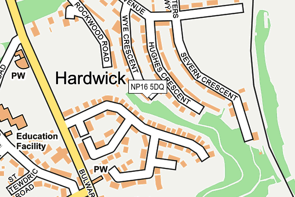 NP16 5DQ map - OS OpenMap – Local (Ordnance Survey) NP16 5DQ map - OS OpenMap – Local (Ordnance Survey)