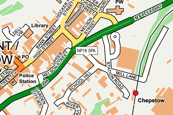 NP16 5PA map - OS OpenMap – Local (Ordnance Survey) NP16 5PA map - OS OpenMap – Local (Ordnance Survey)