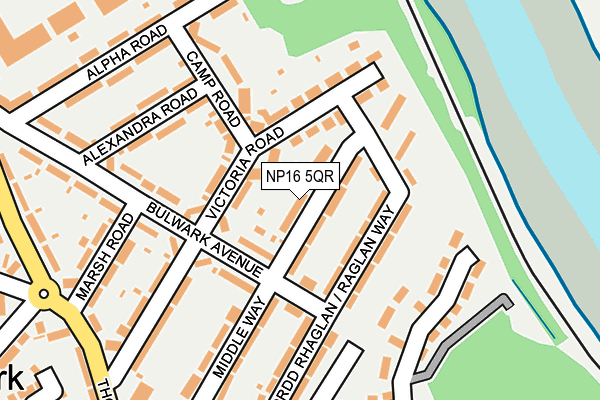 NP16 5QR map - OS OpenMap – Local (Ordnance Survey) NP16 5QR map - OS OpenMap – Local (Ordnance Survey)