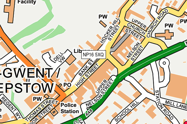 NP16 5XQ map - OS OpenMap – Local (Ordnance Survey) NP16 5XQ map - OS OpenMap – Local (Ordnance Survey)