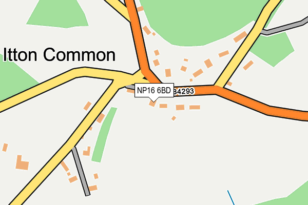 NP16 6BD map - OS OpenMap – Local (Ordnance Survey) NP16 6BD map - OS OpenMap – Local (Ordnance Survey)