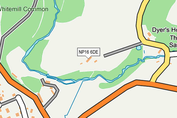 NP16 6DE map - OS OpenMap – Local (Ordnance Survey) NP16 6DE map - OS OpenMap – Local (Ordnance Survey)