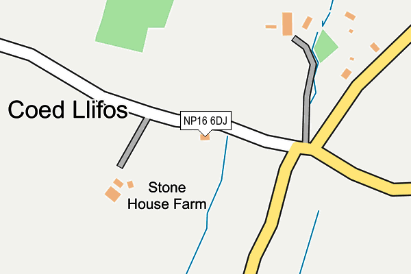 NP16 6DJ map - OS OpenMap – Local (Ordnance Survey) NP16 6DJ map - OS OpenMap – Local (Ordnance Survey)