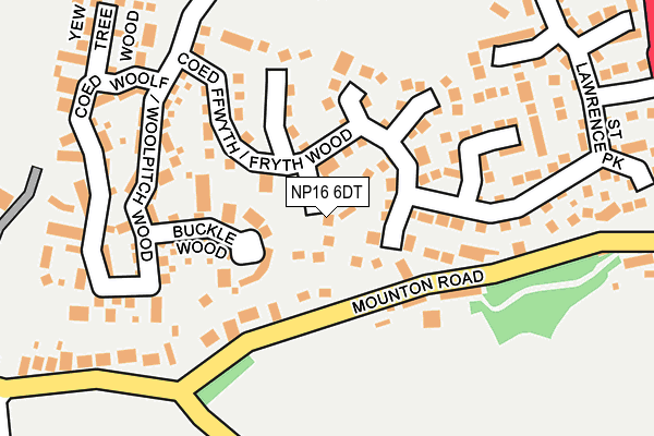 NP16 6DT map - OS OpenMap – Local (Ordnance Survey) NP16 6DT map - OS OpenMap – Local (Ordnance Survey)