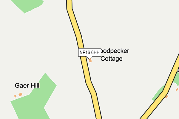 NP16 6HH map - OS OpenMap – Local (Ordnance Survey) NP16 6HH map - OS OpenMap – Local (Ordnance Survey)