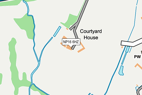 NP16 6HZ map - OS OpenMap – Local (Ordnance Survey) NP16 6HZ map - OS OpenMap – Local (Ordnance Survey)