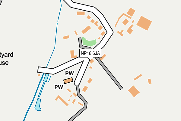 NP16 6JA map - OS OpenMap – Local (Ordnance Survey) NP16 6JA map - OS OpenMap – Local (Ordnance Survey)