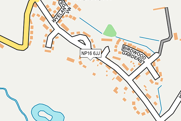NP16 6JJ map - OS OpenMap – Local (Ordnance Survey) NP16 6JJ map - OS OpenMap – Local (Ordnance Survey)
