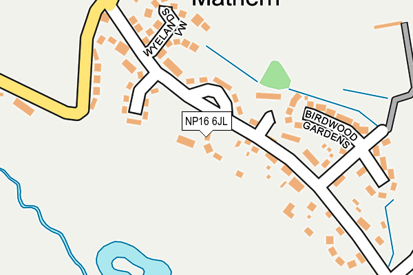 NP16 6JL map - OS OpenMap – Local (Ordnance Survey) NP16 6JL map - OS OpenMap – Local (Ordnance Survey)