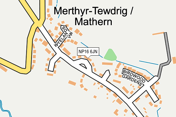 NP16 6JN map - OS OpenMap – Local (Ordnance Survey) NP16 6JN map - OS OpenMap – Local (Ordnance Survey)