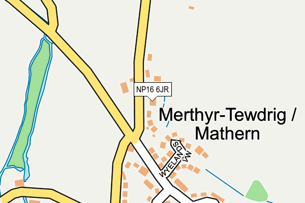 NP16 6JR map - OS OpenMap – Local (Ordnance Survey) NP16 6JR map - OS OpenMap – Local (Ordnance Survey)