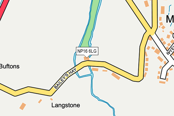 NP16 6LG map - OS OpenMap – Local (Ordnance Survey) NP16 6LG map - OS OpenMap – Local (Ordnance Survey)