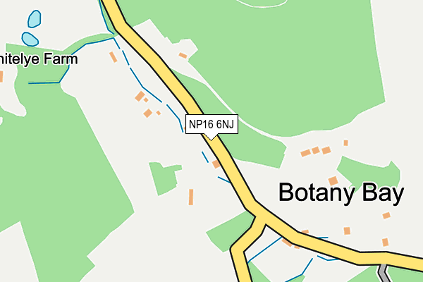 NP16 6NJ map - OS OpenMap – Local (Ordnance Survey) NP16 6NJ map - OS OpenMap – Local (Ordnance Survey)