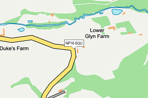 NP16 6QU map - OS OpenMap – Local (Ordnance Survey) NP16 6QU map - OS OpenMap – Local (Ordnance Survey)