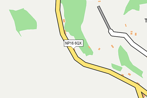 NP16 6QX map - OS OpenMap – Local (Ordnance Survey)