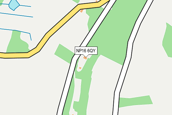 NP16 6QY map - OS OpenMap – Local (Ordnance Survey) NP16 6QY map - OS OpenMap – Local (Ordnance Survey)