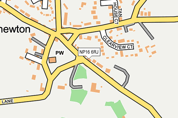 NP16 6RJ map - OS OpenMap – Local (Ordnance Survey) NP16 6RJ map - OS OpenMap – Local (Ordnance Survey)