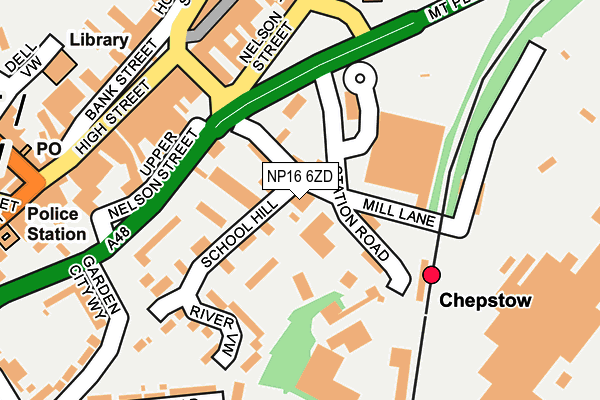 NP16 6ZD map - OS OpenMap – Local (Ordnance Survey) NP16 6ZD map - OS OpenMap – Local (Ordnance Survey)