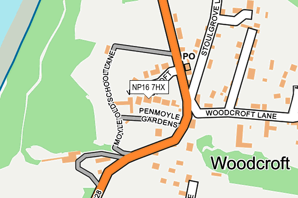 NP16 7HX map - OS OpenMap – Local (Ordnance Survey) NP16 7HX map - OS OpenMap – Local (Ordnance Survey)