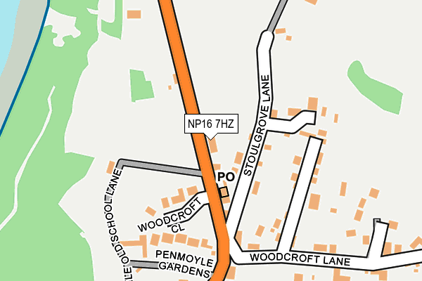 NP16 7HZ map - OS OpenMap – Local (Ordnance Survey) NP16 7HZ map - OS OpenMap – Local (Ordnance Survey)