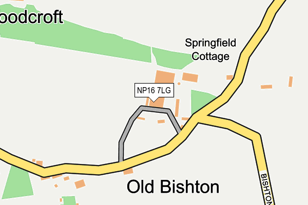NP16 7LG map - OS OpenMap – Local (Ordnance Survey) NP16 7LG map - OS OpenMap – Local (Ordnance Survey)