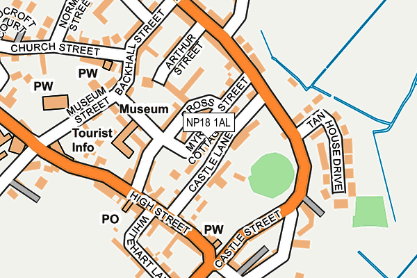 NP18 1AL map - OS OpenMap – Local (Ordnance Survey) NP18 1AL map - OS OpenMap – Local (Ordnance Survey)