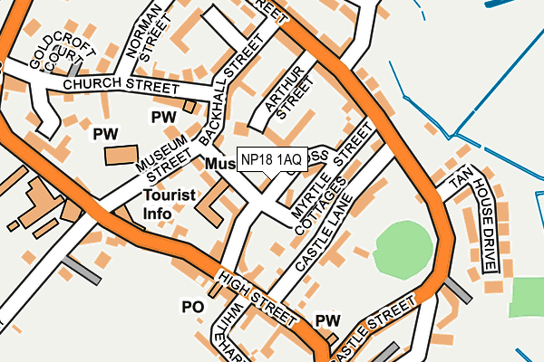NP18 1AQ map - OS OpenMap – Local (Ordnance Survey) NP18 1AQ map - OS OpenMap – Local (Ordnance Survey)