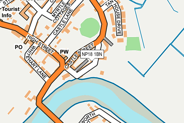 NP18 1BN map - OS OpenMap – Local (Ordnance Survey) NP18 1BN map - OS OpenMap – Local (Ordnance Survey)