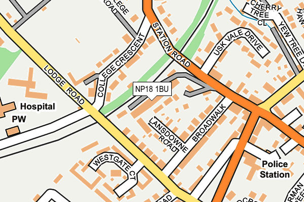 NP18 1BU map - OS OpenMap – Local (Ordnance Survey) NP18 1BU map - OS OpenMap – Local (Ordnance Survey)
