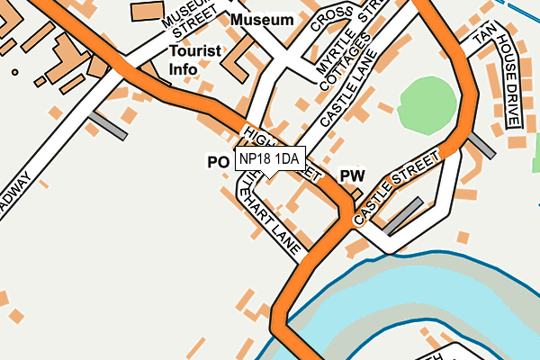 NP18 1DA map - OS OpenMap – Local (Ordnance Survey) NP18 1DA map - OS OpenMap – Local (Ordnance Survey)