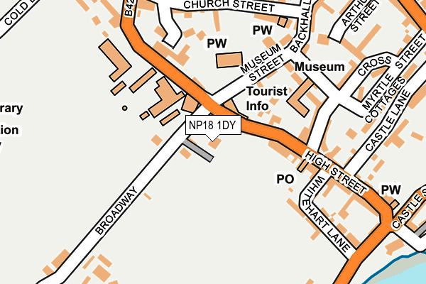 NP18 1DY map - OS OpenMap – Local (Ordnance Survey) NP18 1DY map - OS OpenMap – Local (Ordnance Survey)