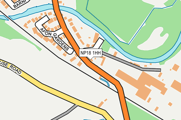 NP18 1HH map - OS OpenMap – Local (Ordnance Survey) NP18 1HH map - OS OpenMap – Local (Ordnance Survey)